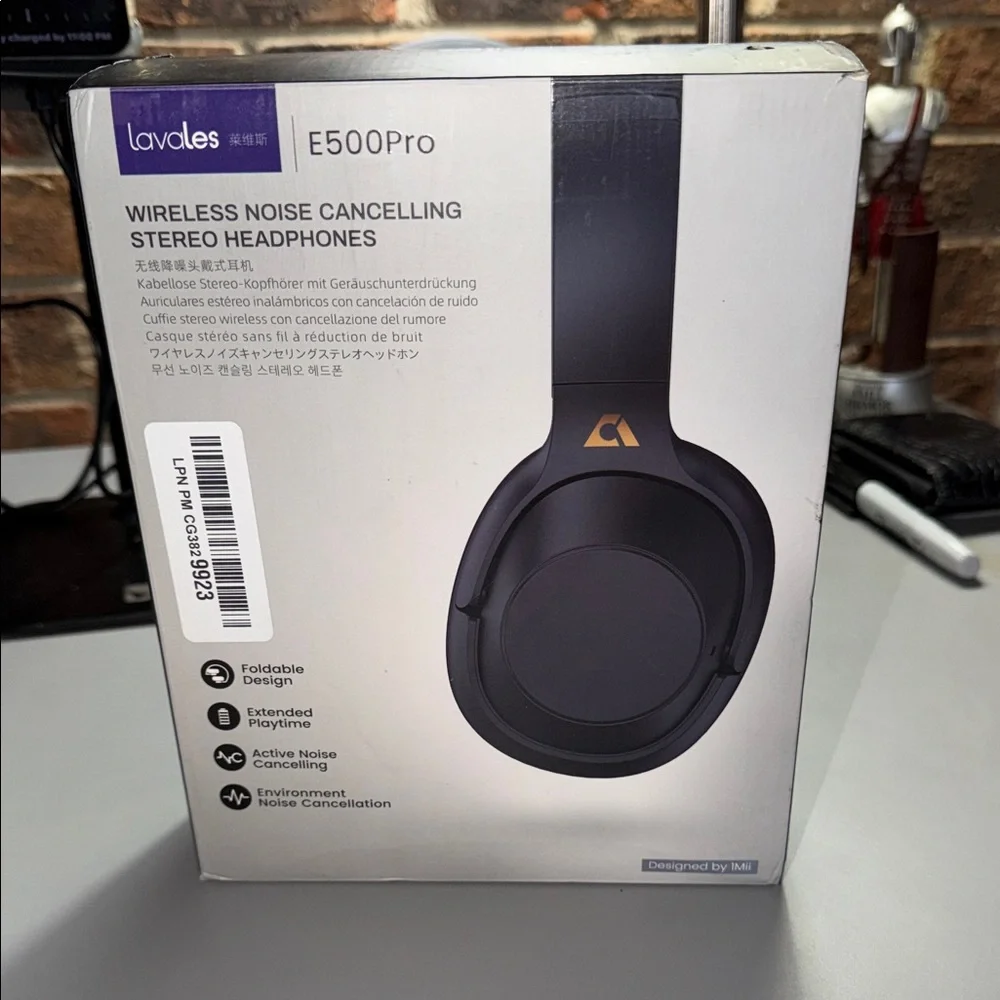 (001)Lavles E500Pro Wireless Noise Cancelling Headphones